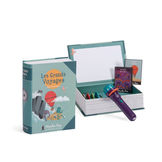 Libro linterna proyector de historias