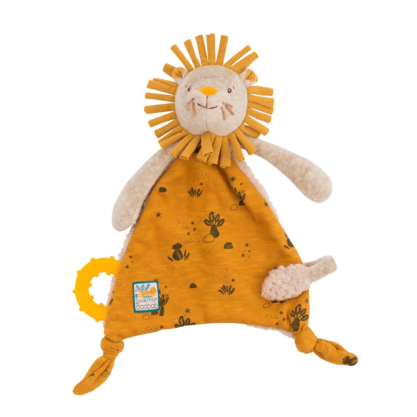 Doudou porta-chupón león
