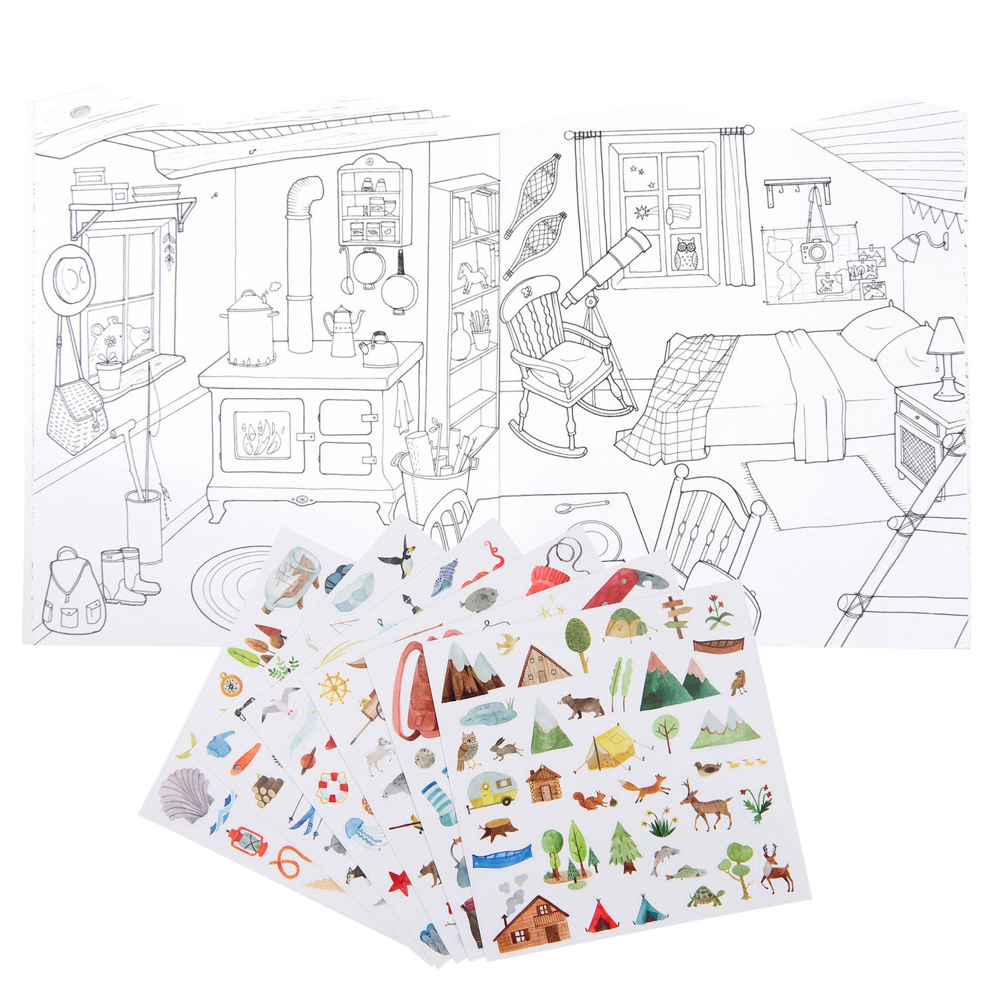 Cuaderno de stickers - El Explorador