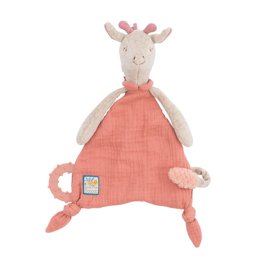 Doudou porta-chupón jirafa